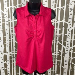 Slazenger Sleeveless Golf Shirt Barbiecore Pink sz M